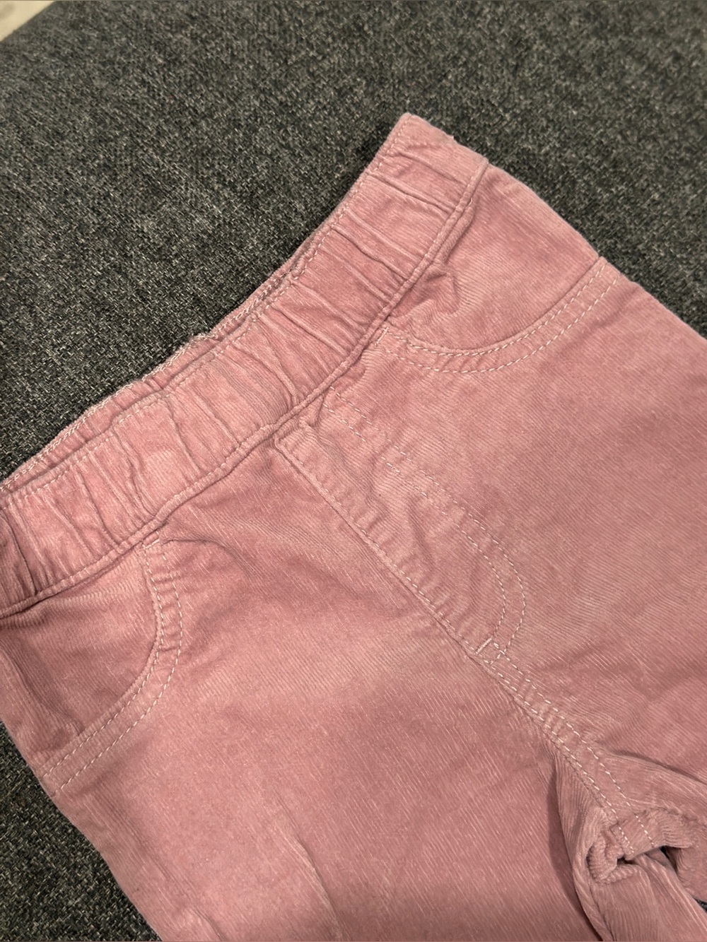 Joe Fresh Toddler Girls Mauve Corduroy High-Waist Shorts